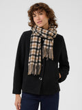 Part Two plaid pure wool scarf 46x182cm, UK version