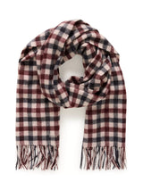 John Lewis Part Two Kitha Check Pure Wool Scarf, Red/Multi- Buy online at McGrocer