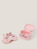 Monsoon unicorn sleep mask and vanity case in pink (British brand)