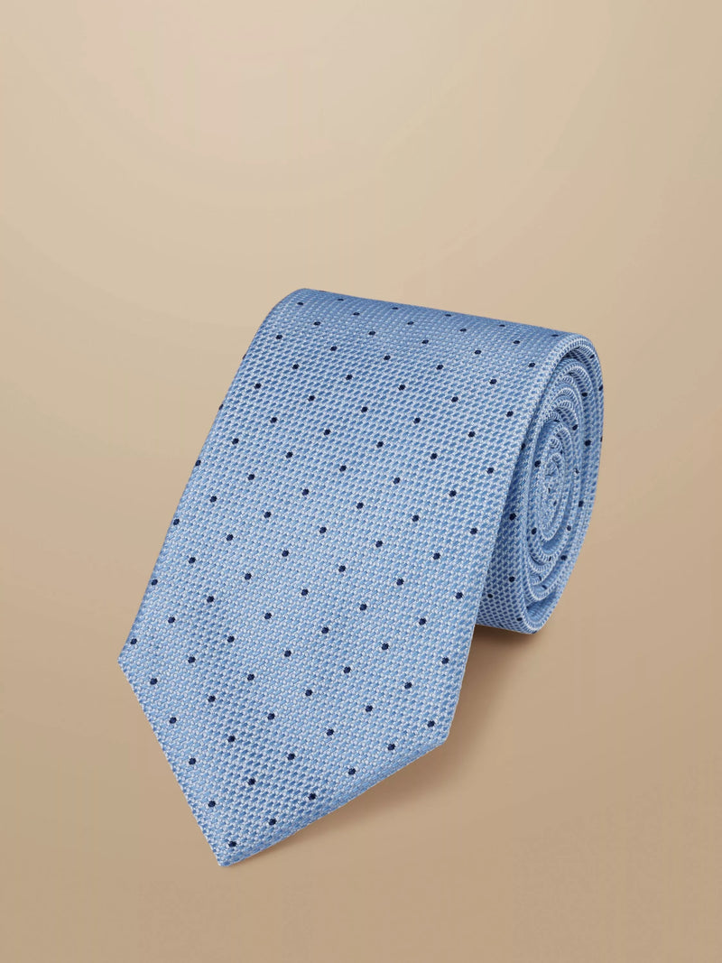 Charles Tyrwhitt polka dot silk tie, UK version