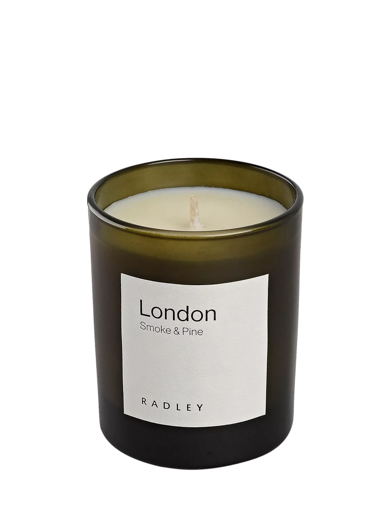 Radley scented candle Smoke & Pine (British brand)