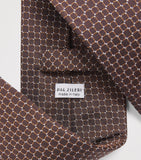Pal Zileri silk geometric jacquard tie (British brand)
