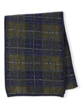 Celtic & Co. heritage check scarf in moss/multi, imported from the UK