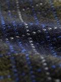 Celtic & Co. heritage check scarf in moss/multi, imported from the UK