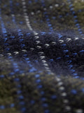 Celtic & Co. heritage check scarf in moss/multi, imported from the UK