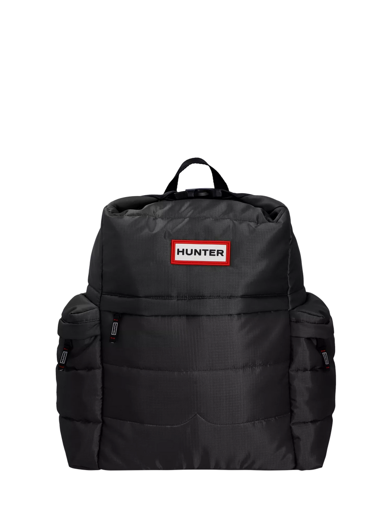 Hunter Croy Puffer Ripstop backpack black, imported from the UK