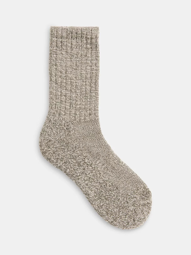 Whistles chunky marl knit crew socks, imported from the UK