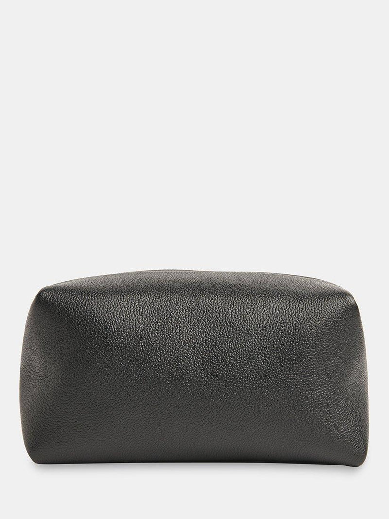 Whistles Ria leather zip pouch black, UK version