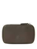 OSPREY LONDON Compass Leather Travel Organiser in Black