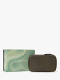 OSPREY LONDON Compass Leather Travel Manager Black, UK version