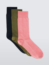 John Lewis John Lewis Super Soft Socks Pack of 3 Multi- Buy online at McGrocer