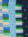 John Lewis organic cotton stripe and spot socks pack of 5 (British brand)