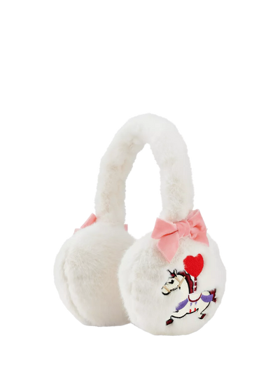 John Lewis Stych Kids' Faux Fur Unicorn Ear Muffs, White- Buy online at McGrocer