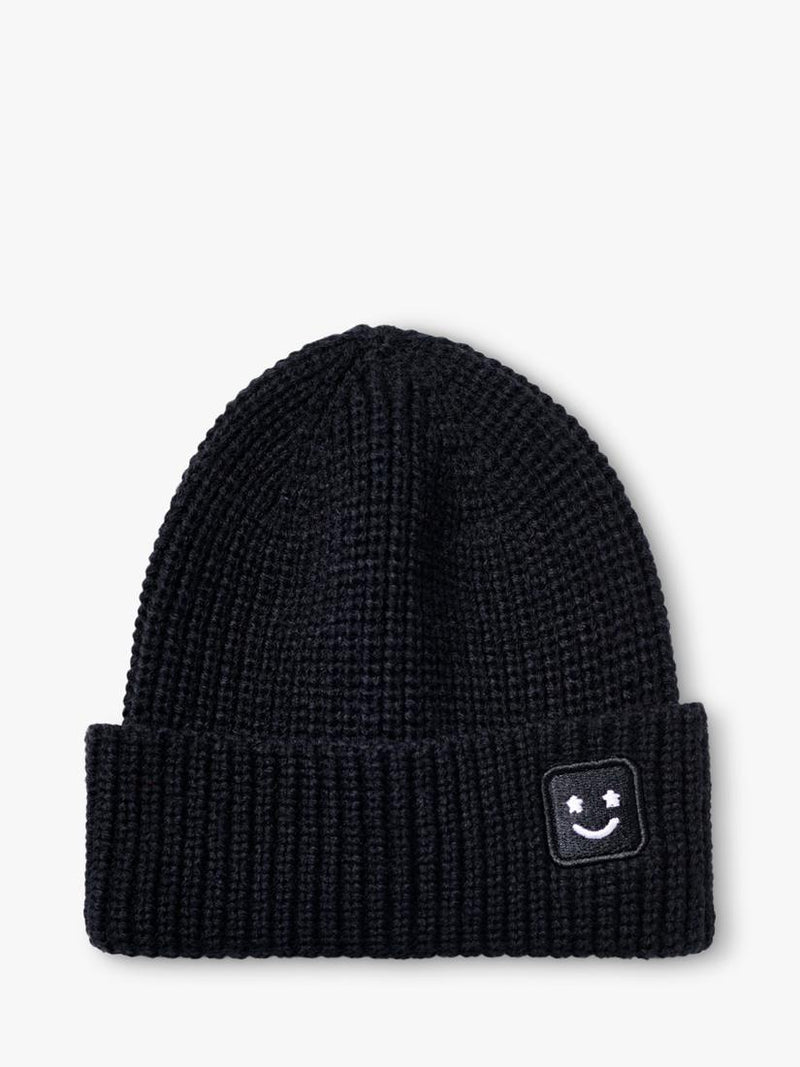 Small Stuff beanie hat gloves set black (British brand)