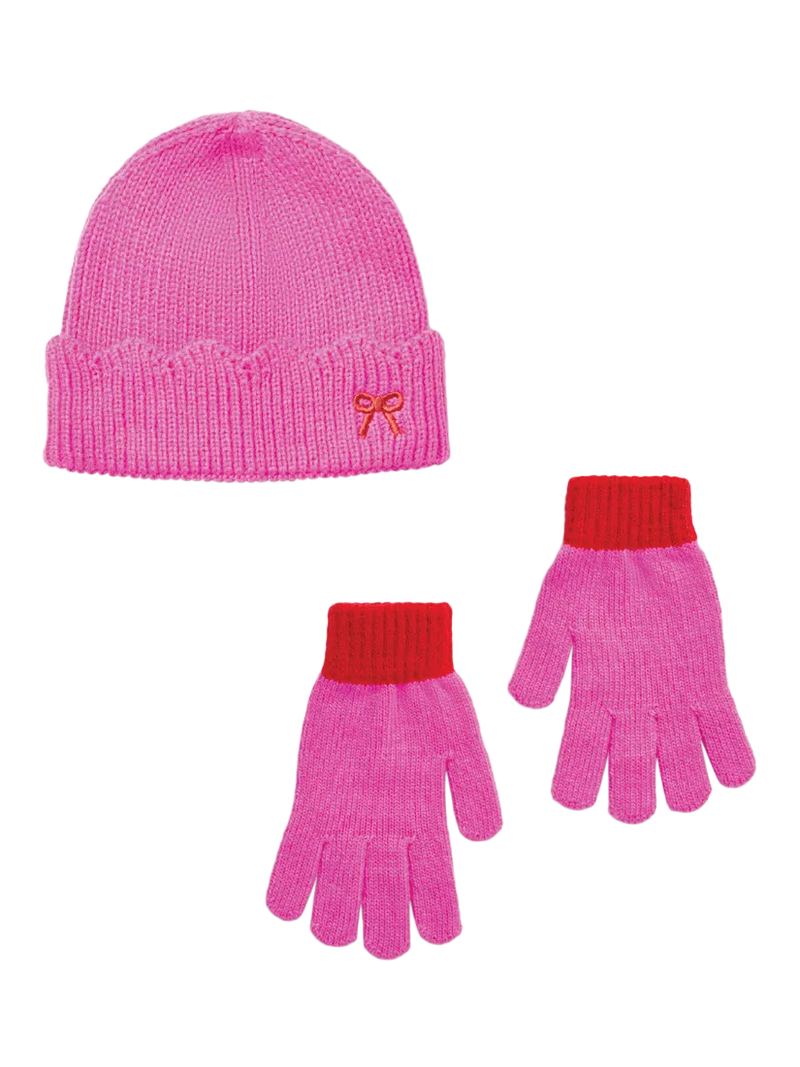 Small Stuff Kids' Knitted Beanie Hat and Gloves Set