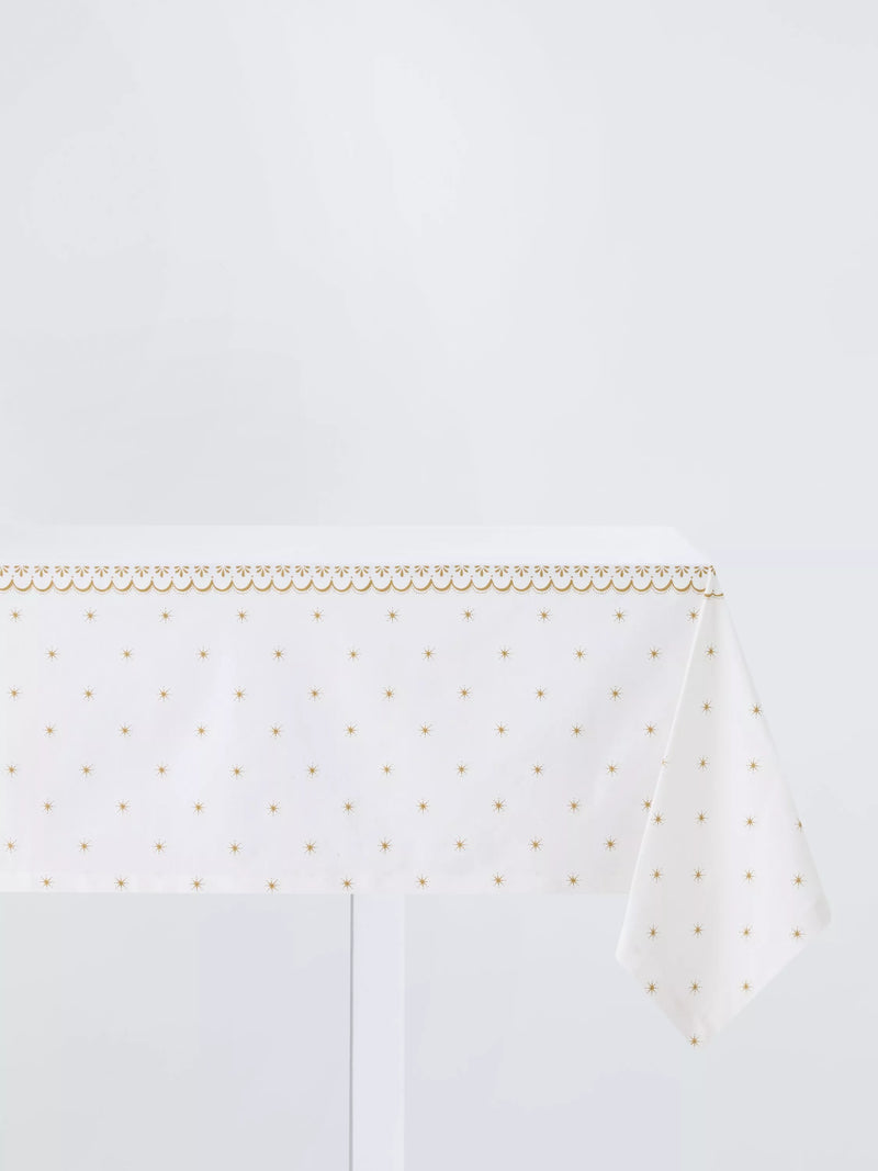 John Lewis scallop border gold tablecloth, UK version