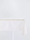 John Lewis scallop border gold tablecloth, UK version