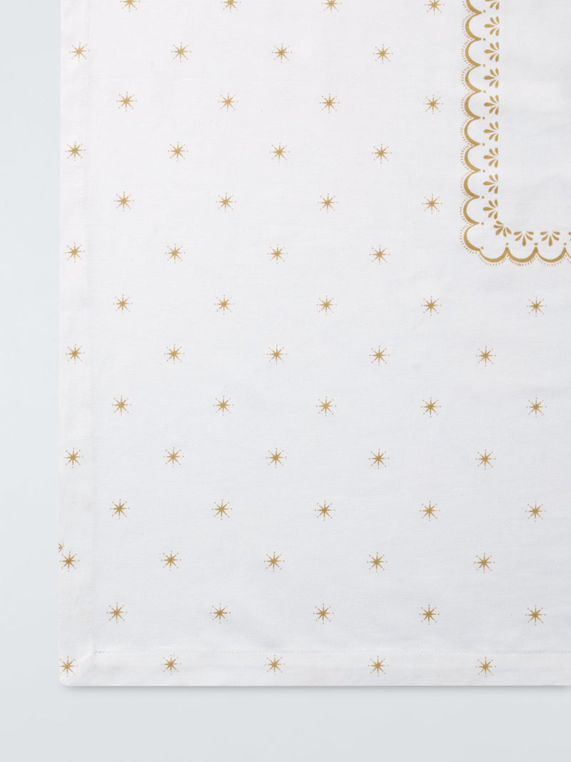 John Lewis scallop border gold tablecloth, UK version