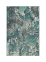 John Lewis Ruggable Aurora Rug Teal Grey Machine Washable Rug 90x60cm- Buy online at McGrocer