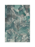 Ruggable Aurora rug Teal Grey 90x60cm, imported from the UK