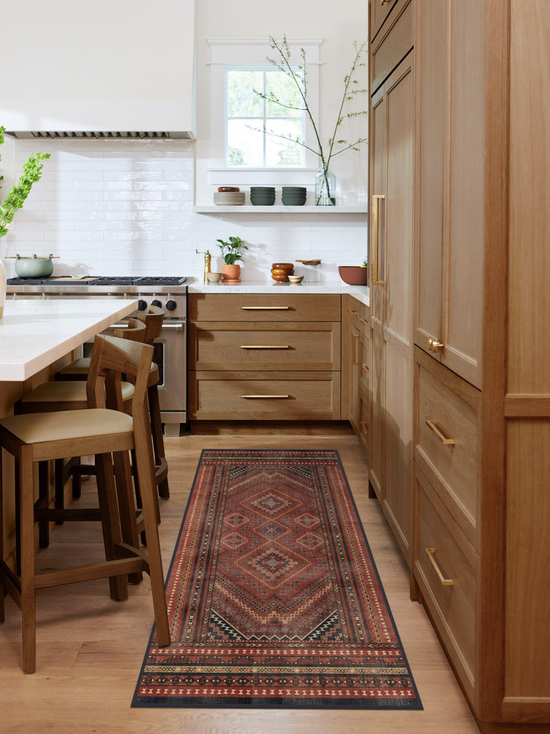 Ruggable Kaden rug Amber Red 90x60cm, imported from the UK