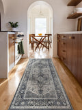 Ruggable Kira Rug in Stone Blue, machine-washable rug (British brand)