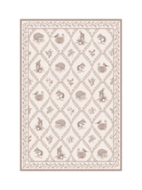 John Lewis Ruggable Sanderson Squirrel & Hedgehog Washable Rug, Fawn, 90 x 60 cm- Buy online at McGrocer