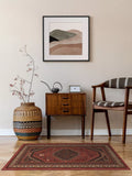 Ruggable Zareen rug Scarlet Red 90x60cm - British product