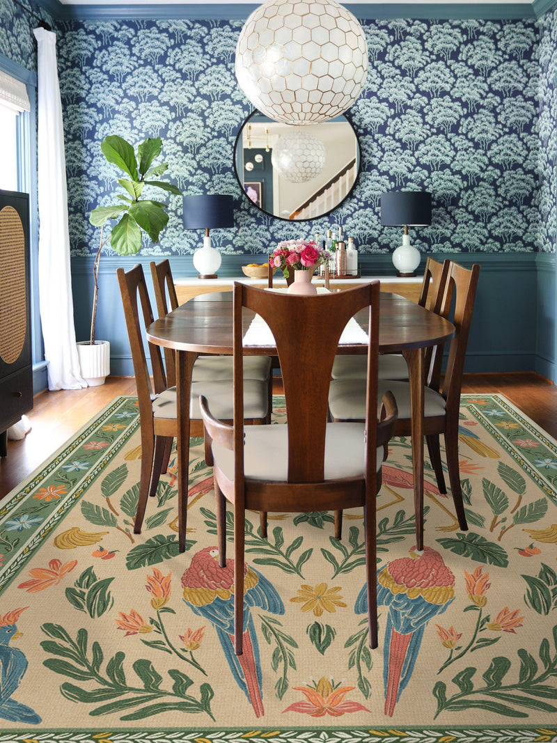 Ruggable Iris Apfel Birds of a Feather rug 90x60 cm - British product