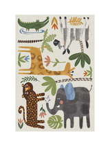 John Lewis Ruggable Jungle Safari Multicolour Washable Children's Rug 90cm x 60cm- Buy online at McGrocer
