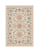 John Lewis Ruggable Suzani Washable Rug, Coral, 90x60cm- Buy online at McGrocer