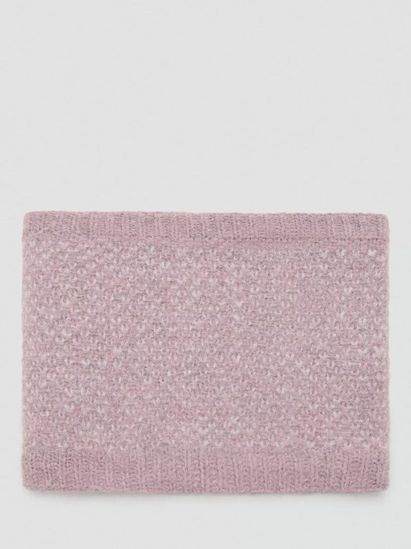 Mango Oslops knitted scarf in light pastel pink, imported from the UK