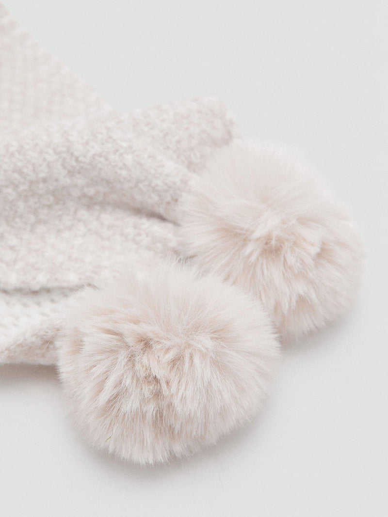Mango kids scarf light pastel brown, imported from the UK