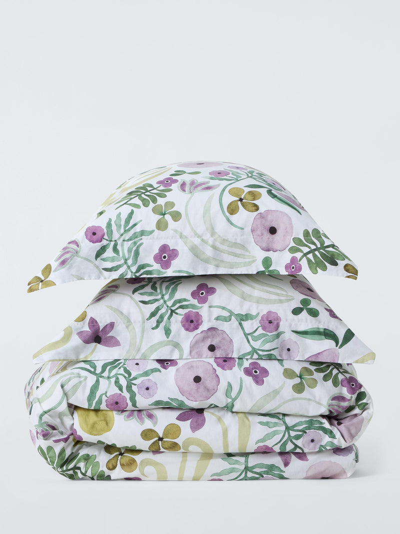 John Lewis violet floral duvet cover set double (British brand)