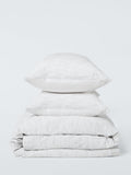 John Lewis Blakeney double duvet cover set washed cotton weave - British product