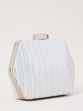 Phase Eight sparkle silver clutch bag (British brand)