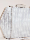 Phase Eight sparkle silver clutch bag (British brand)