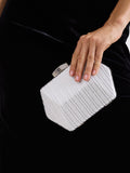 Phase Eight sparkle silver clutch bag (British brand)