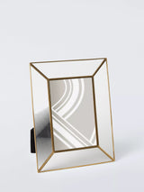 John Lewis John Lewis Ribbed Glass Border Photo Frame, Gold- Buy online at McGrocer