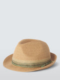 John Lewis ombre paper straw trilby hat - British product
