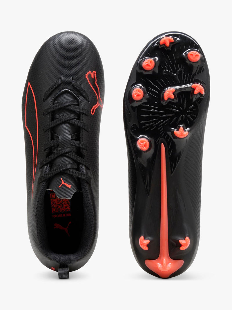PUMA Kids ULTRA 6 PLAY football boots Black Red, imported from the UK