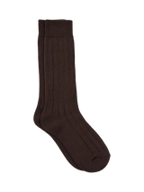 John Lewis TUTTI Coast Ribbed Bamboo Rich Socks, Brown- Buy online at McGrocer