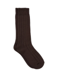 TUTTI brown ribbed bamboo blend socks UK size 4-9 (British brand)