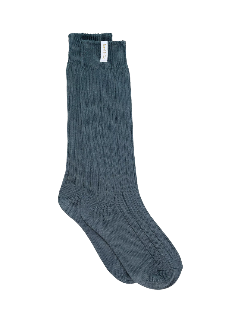 TUTTI Ribbed Bamboo Rich Crew Socks UK Sizes 4-9