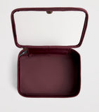 Harrods clear cosmetic bag with gold-tone hardware, UK version