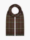 Brora cashmere scarf check pattern 180x60cm, imported from the UK