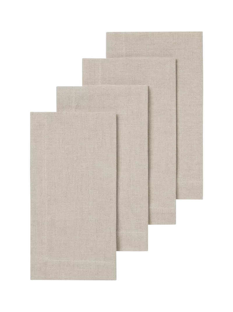 Piglet in Bed Plain Linen Blend Napkins Pack of 4