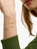 Ottoman Hands triple heart gold bracelet (British brand)