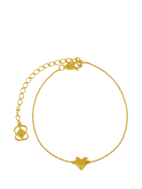 John Lewis Ottoman Hands Single Heart Bracelet Gold- Buy online at McGrocer