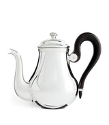 Harrods Silver-Plated 3-Piece Tea Set with Wooden Handles and Art Deco Knobs- Buy online at McGrocer